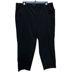Jones New York Jeans Women’s Plus Size Ankle Grazer  Balck Pants Size‎ 20W